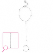 Stainless steel hand chain ball Silver