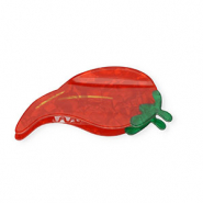 Hair accessories hair claw chili pepper Pearl Shine Red-Pearl Shine Green-Gold