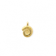 DQ&reg; European metal charms shell Goud (Nikkelvrij)