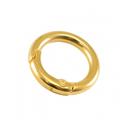 DQ European metal findings key chain 20mm Gold (nickel free)