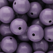 18 mm DQ acrylic beads shiny Purple Haze 18-3718 TCX