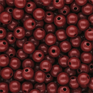 10 mm DQ acrylic beads shiny Salsa Red 18-1657 TCX