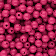 10 mm DQ acrylic beads shiny Rose Violet 17-2624 TCX