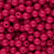 10 mm DQ acrylic beads shiny Fuchsia 17-2031 TCX