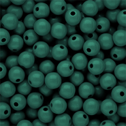 8 mm DQ acrylic beads shiny Mediterranea Green 19-4517 TCX