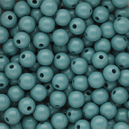 8 mm DQ acrylic beads shiny Cameo Blue 15-4414 TCX