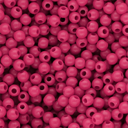 6 mm DQ acrylic beads shiny Rose Violet 17-2624 TCX