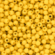 4 mm DQ acrylic beads shiny Vibrant Yellow 13-0858 TCX