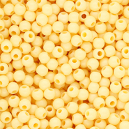 4 mm DQ acrylic beads shiny Pastel Yellow 11-0616 TPG