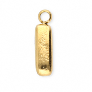 Stainless steel charms letter I Gold