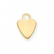 Stainless steel charms heart Gold