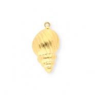 Stainless steel charms shell Gold