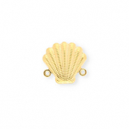 Stainless steel findings connector shell Gold