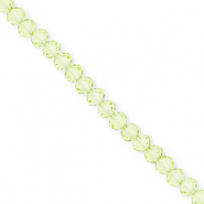 Top faceted beads 4x3mm disc Light Green