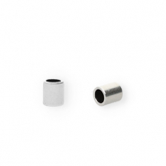 DQ European metal end caps (&Oslash;2,5mm Antique Silver (Nickelfree)