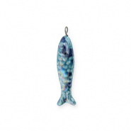 DQ&reg; greek ceramic charms sardine Blue