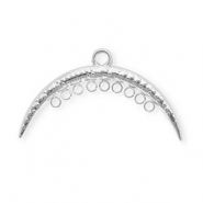BY31&reg; Stainless steel findings connector arch with 10 loops Silver