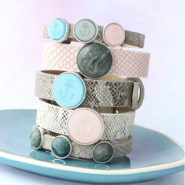 Inspirational Sets New summery cabochons with Cuoio bracelets