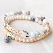 Inspirational Sets Natural jewellery with natural stone beads and semi-precious stone beads!