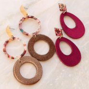 Inspirational Sets Trendy earrings of velvet!