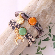 Inspirational Sets Stitched elastic ribbon bracelets