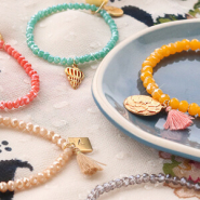Inspirational Sets DIY: easy faceted bracelets