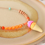 Inspirational Sets Cheerful jewellery with letter beads and fimo charms