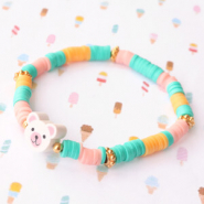 Inspirational Sets Cheerful bracelets with polymer beads