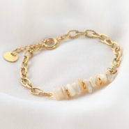 Inspirational Sets Make trendy bracelets with stainless steel belcher chain and natural stone beads