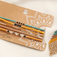 Inspirational Sets Make the cutest bracelets and earrings with Miyuki beads.