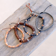 Inspirational Sets Make your own cool bracelets with wooden beads