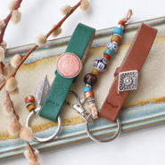 Inspirational Sets Get inspired: Cuoio keychains