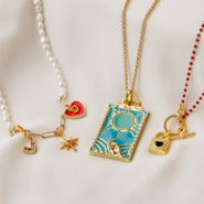 Inspirational Sets Jewellery inspiration with colourful brass metal charms and clasps