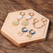 Inspirational Sets How to personalize your stainless steel earrings creole with enamel