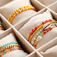 Inspirational Sets This way you create a bracelet collection with top faceted beads