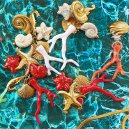 NEW Acrylic beads in coral shape