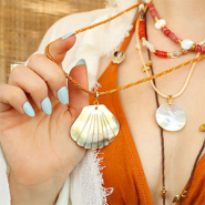 NEW Large shell pendants and beads