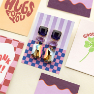 Inspirational Sets Combine crystal glass earrings with BY31® jewellery cards