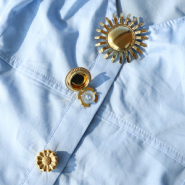 NEW Stainless steel button covers