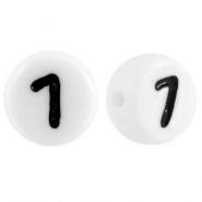 Acrylic letterbeads number 7 White