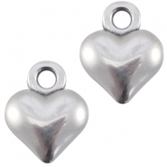 DQ European metal beads silver DQ European metal charms antique Silver 