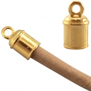 DQ European metal beads gold DQ European metal gold end caps