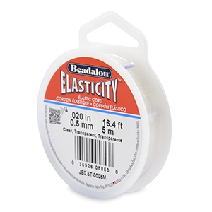 Beadalon Elastic Stringing Wire 0.5mm 5 metre Clear
