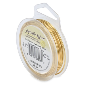 22 Gauge Artistic Wire Tarnish Resistant Brass