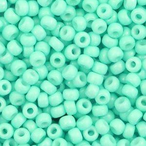 Miyuki seed beads 8/0 Duracoat Opaque Catalina Green 8-4472
