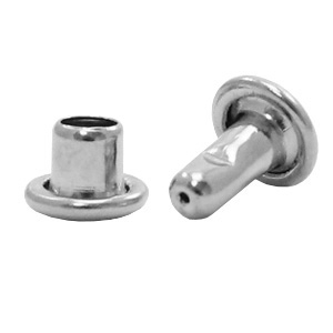 DQ European metal findings Snap Rivets Antique Silver