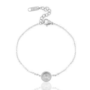 Polaris Steel bracelets for cabochon 7mm or Swarovski Elements 2088-SS34 Silver