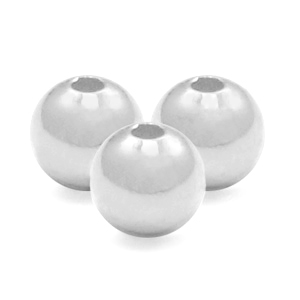 925 Silver beads 3mm Silver