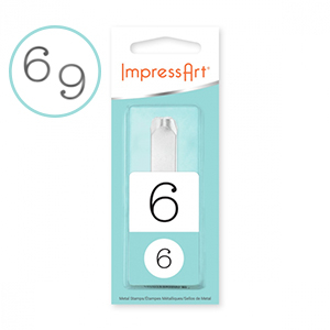 ImpressArt Monogram 6/9 number stamps 10mm Silver