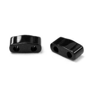 Miyuki beads half tila 5x2.3mm Opaque Black HTL-401